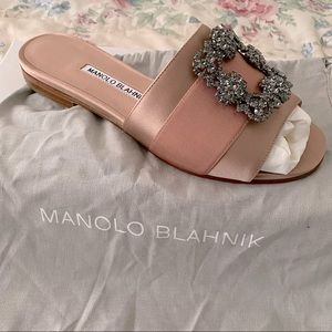 Manolo Blahnik Satin sandals size 37.5